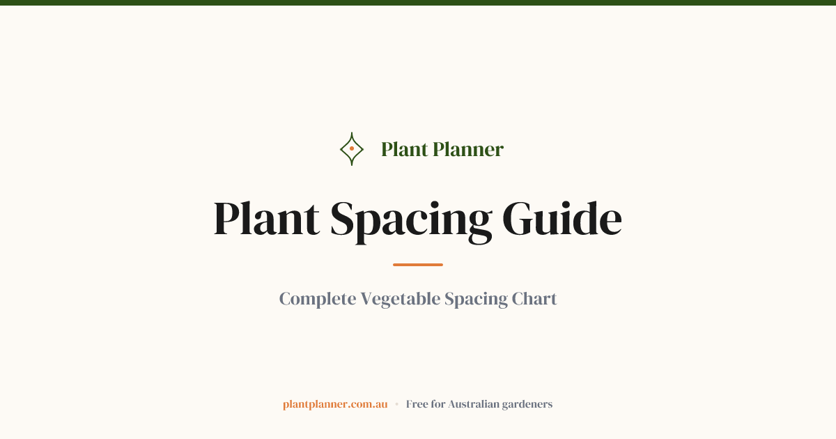 Vegetable Plant Spacing Guide & Intensive Gardening Chart (Australia ...